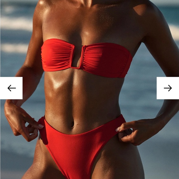 Monday Swimwear ST. MARTINIQUE BANDEAU - CHILI PEPPER - Picture 3 of 6